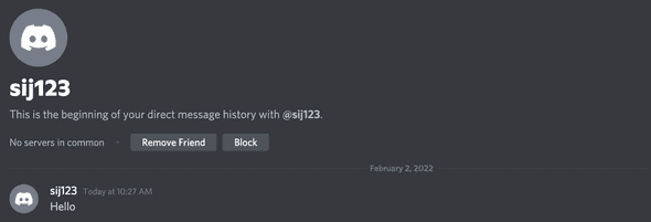 Block from chat window discord